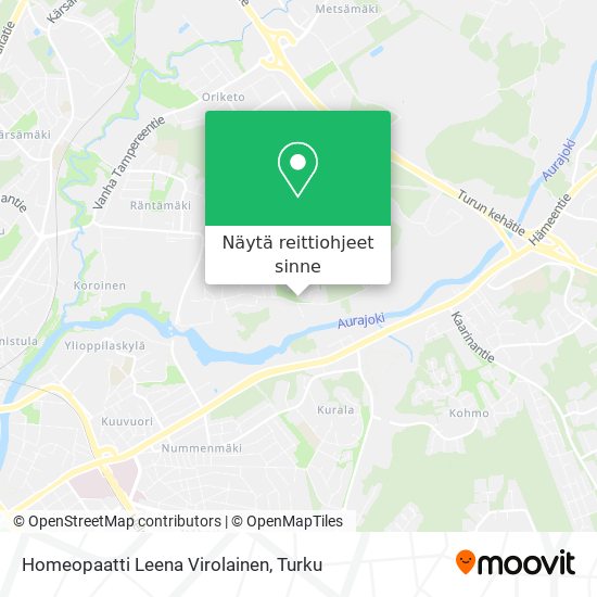 Homeopaatti Leena Virolainen kartta