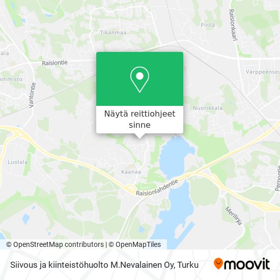 Siivous ja kiinteistöhuolto M.Nevalainen Oy kartta