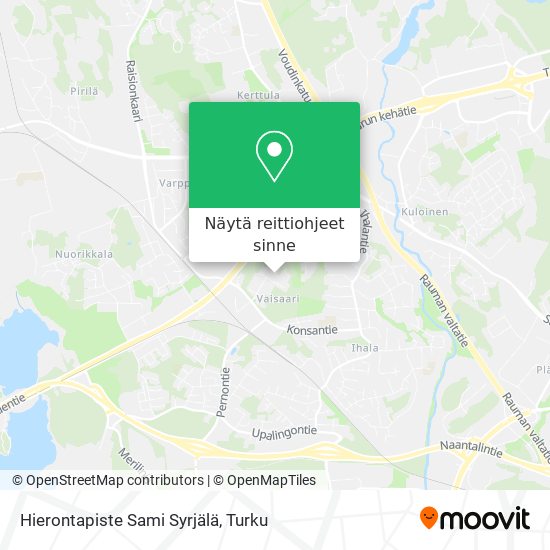 Hierontapiste Sami Syrjälä kartta
