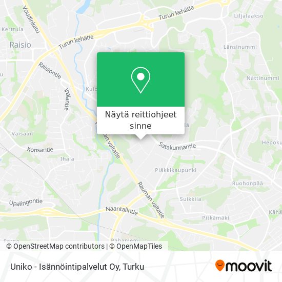 Uniko - Isännöintipalvelut Oy kartta
