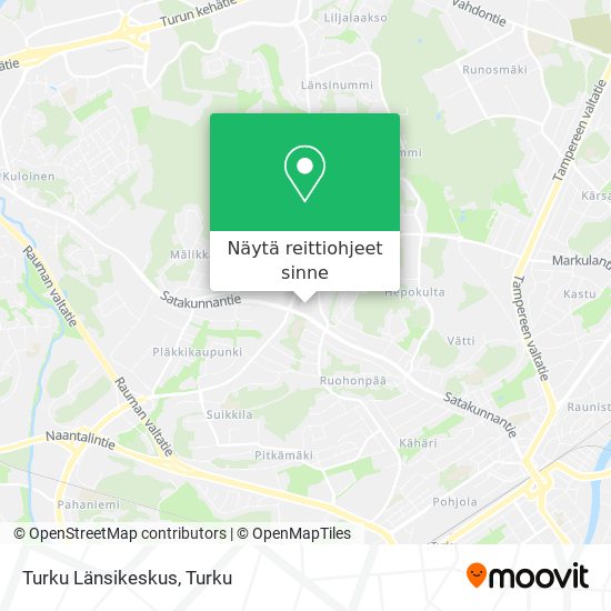 Turku Länsikeskus kartta