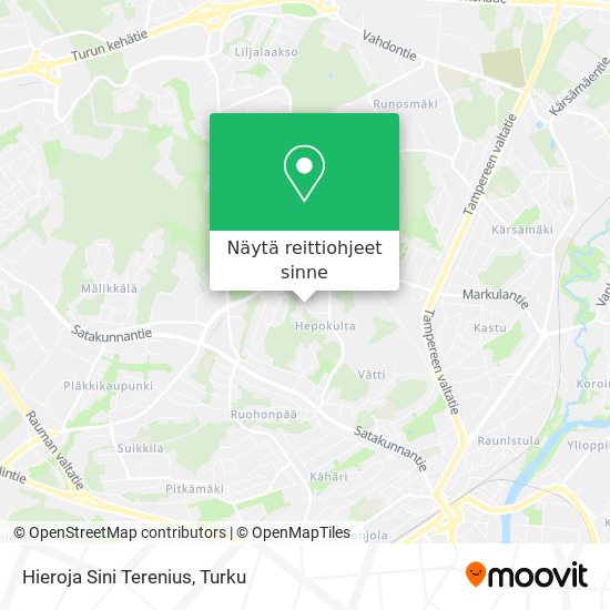 Hieroja Sini Terenius kartta