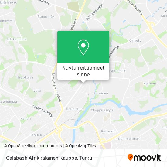 Calabash Afrikkalainen Kauppa kartta