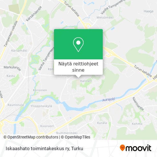 Iskaashato toimintakeskus ry kartta
