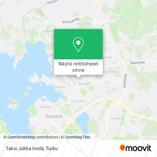 Taksi Jukka Innilä kartta