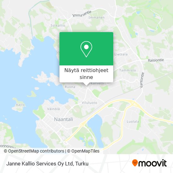 Janne Kallio Services Oy Ltd kartta