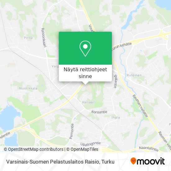 Varsinais-Suomen Pelastuslaitos Raisio kartta