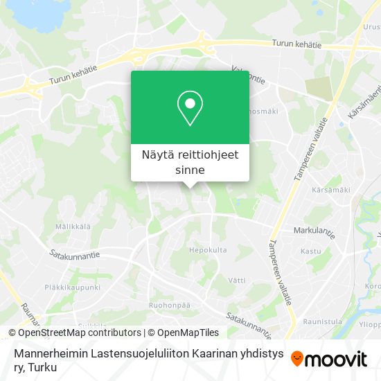 Mannerheimin Lastensuojeluliiton Kaarinan yhdistys ry kartta