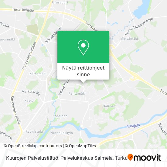 Kuurojen Palvelusäätiö, Palvelukeskus Salmela kartta