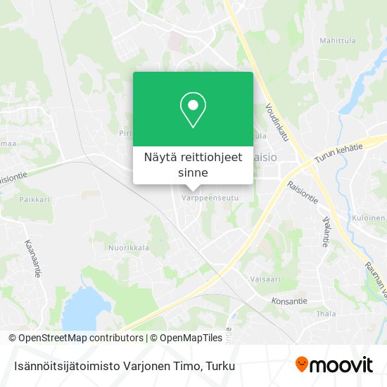 Isännöitsijätoimisto Varjonen Timo kartta