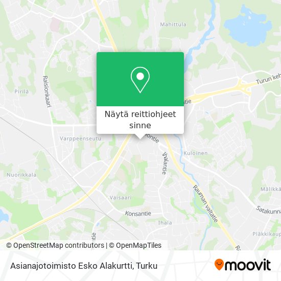 Asianajotoimisto Esko Alakurtti kartta
