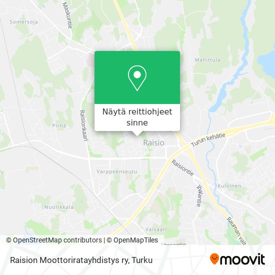 Raision Moottoriratayhdistys ry kartta