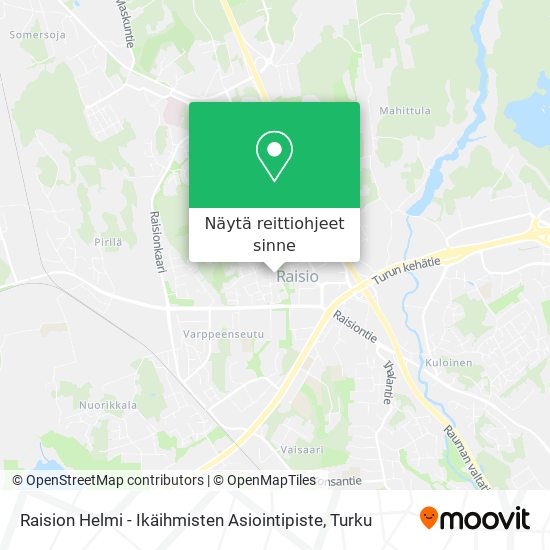 Kuinka päästä kohteeseen Raision Helmi - Ikäihmisten Asiointipiste  kulkuvälineellä Bussi?