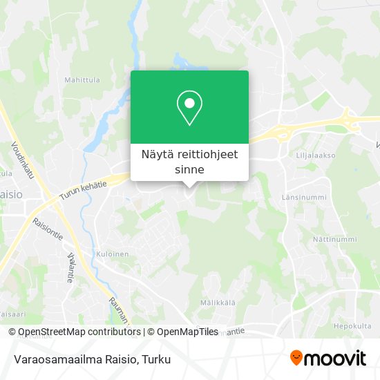 Varaosamaailma Raisio kartta