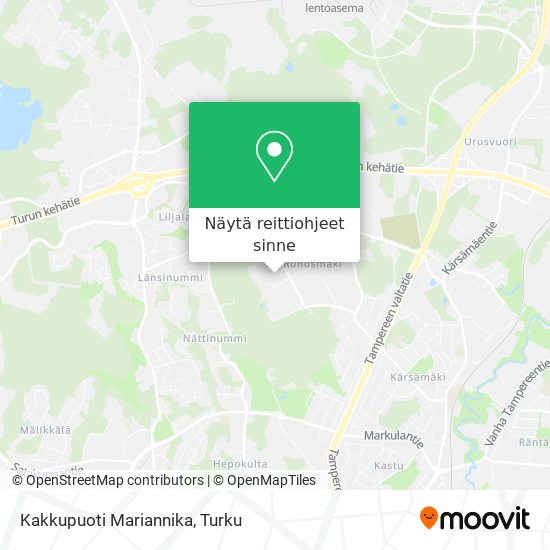Kakkupuoti Mariannika kartta