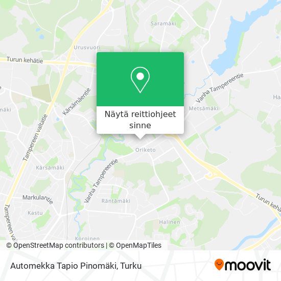 Automekka Tapio Pinomäki kartta