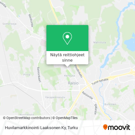 Huvilamarkkinointi Laaksonen Ky kartta