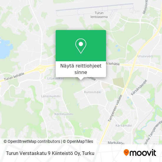 Turun Verstaskatu 9 Kiinteistö Oy kartta