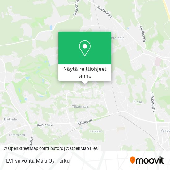LVI-valvonta Mäki Oy kartta