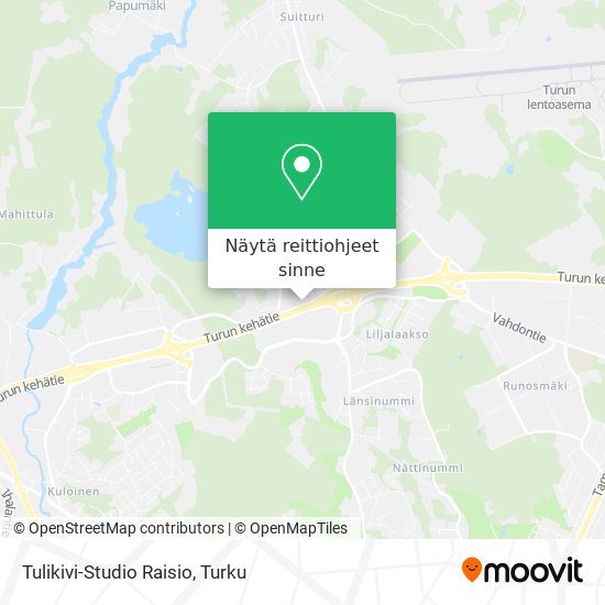 Tulikivi-Studio Raisio kartta