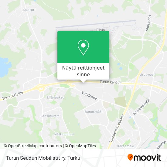 Turun Seudun Mobilistit ry kartta