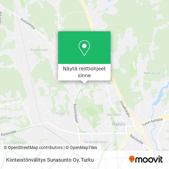 Kiinteistönvälitys Sunasunto Oy kartta