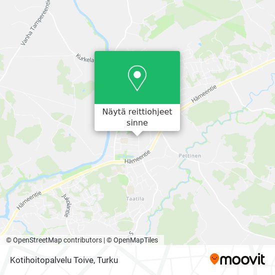 Kotihoitopalvelu Toive kartta