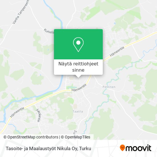 Tasoite- ja Maalaustyöt Nikula Oy kartta