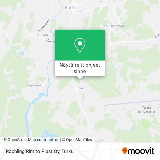 Röchling Rimito Plast Oy kartta