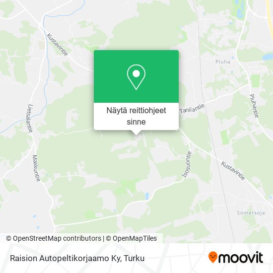 Raision Autopeltikorjaamo Ky kartta