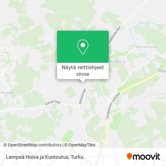 Lempeä Hoiva ja Kuntoutus kartta