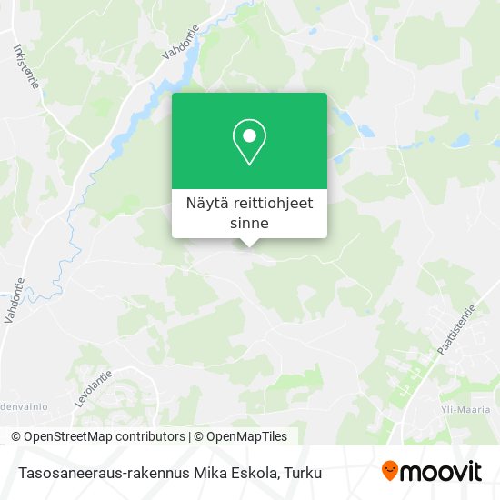 Tasosaneeraus-rakennus Mika Eskola kartta