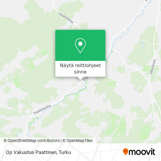 Op Vakuutus Paattinen kartta