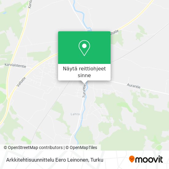 Arkkitehtisuunnittelu Eero Leinonen kartta