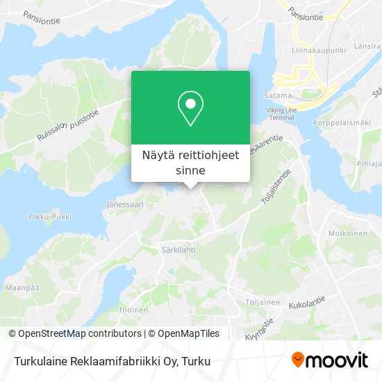 Turkulaine Reklaamifabriikki Oy kartta