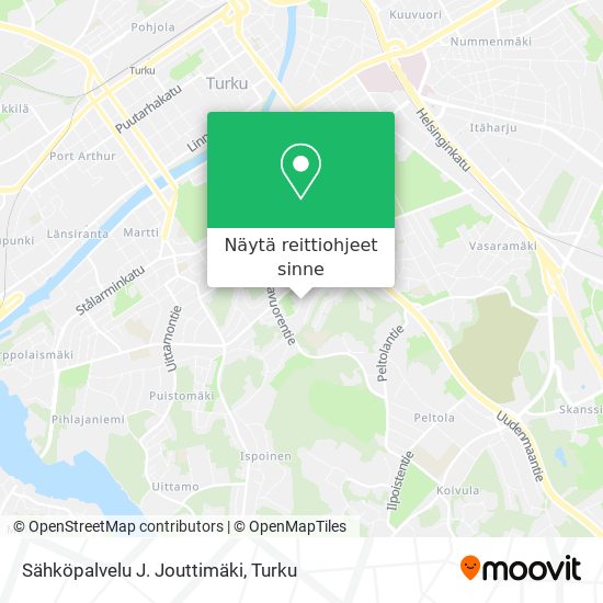 Sähköpalvelu J. Jouttimäki kartta