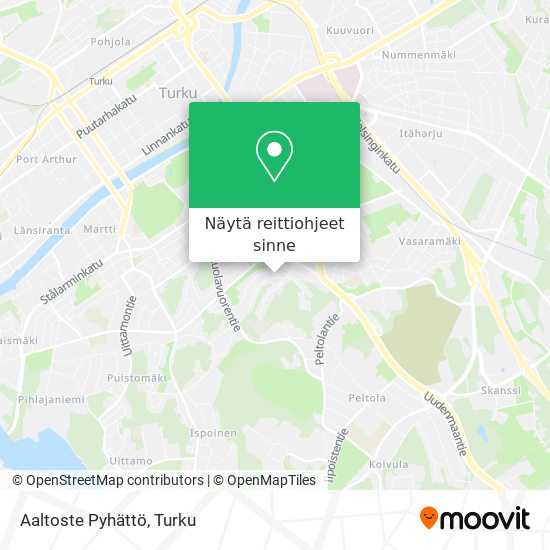 Aaltoste Pyhättö kartta