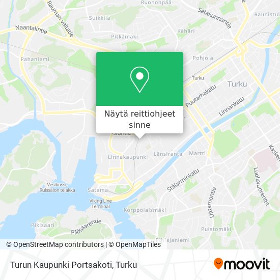 Turun Kaupunki Portsakoti kartta