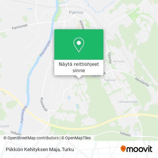 Piikkiön Kehityksen Maja kartta