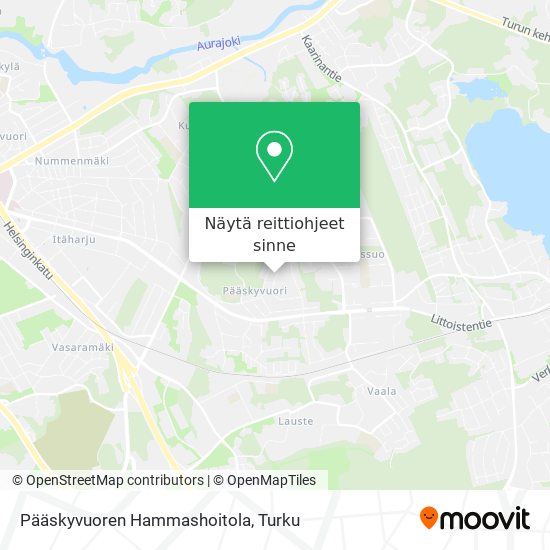 Pääskyvuoren Hammashoitola kartta