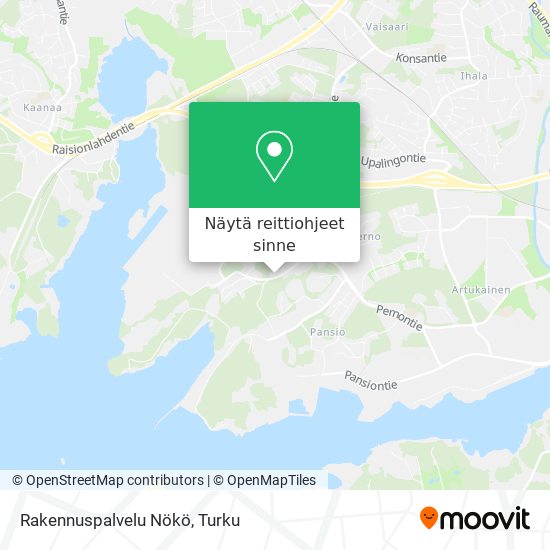 Rakennuspalvelu Nökö kartta