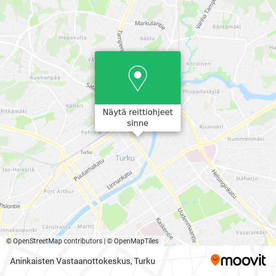 Aninkaisten Vastaanottokeskus kartta