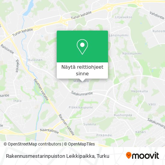 Rakennusmestarinpuiston Leikkipaikka kartta