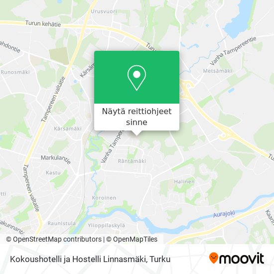 Kokoushotelli ja Hostelli Linnasmäki kartta