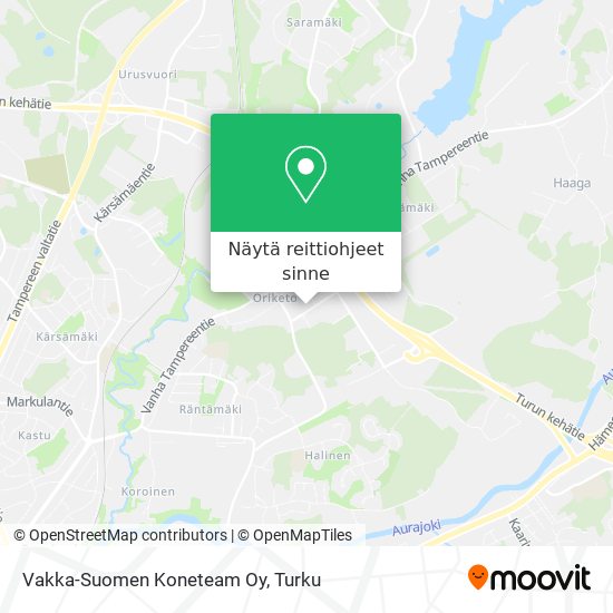 Vakka-Suomen Koneteam Oy kartta