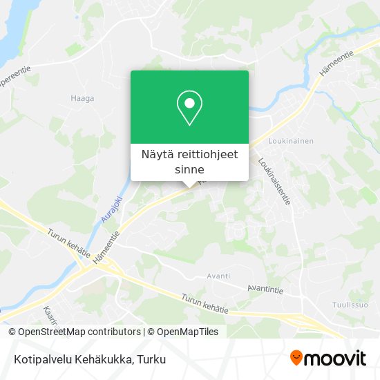 Kotipalvelu Kehäkukka kartta