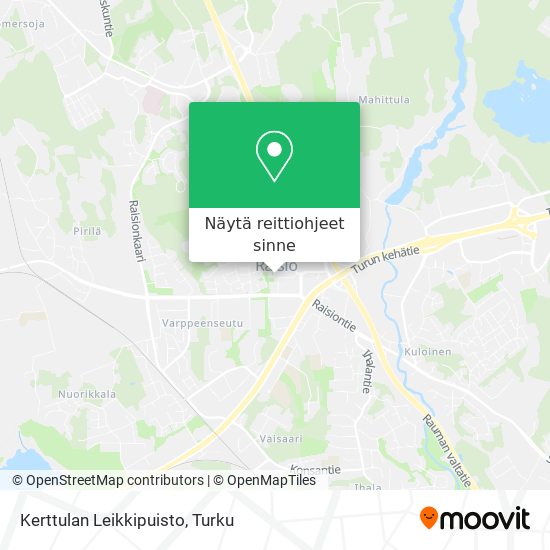 Kerttulan Leikkipuisto kartta