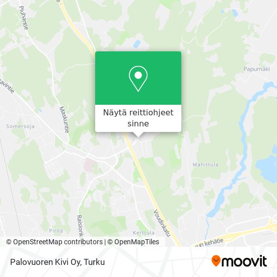 Palovuoren Kivi Oy kartta