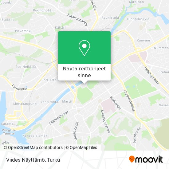 Viides Näyttämö kartta