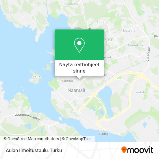 Aulan Ilmoitustaulu kartta